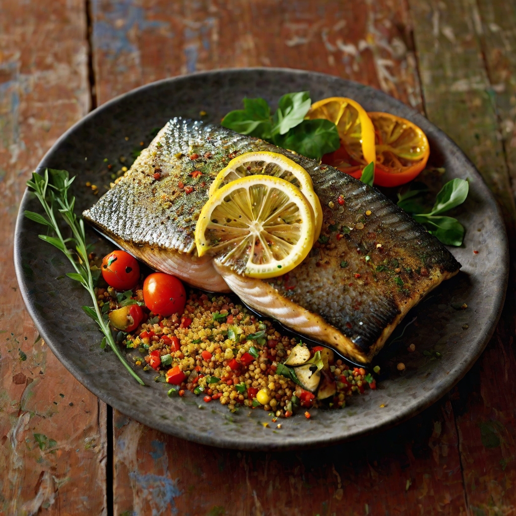 Barramundi with Moroccan spices