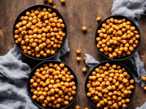 Basic Curried Roast Chickpeas