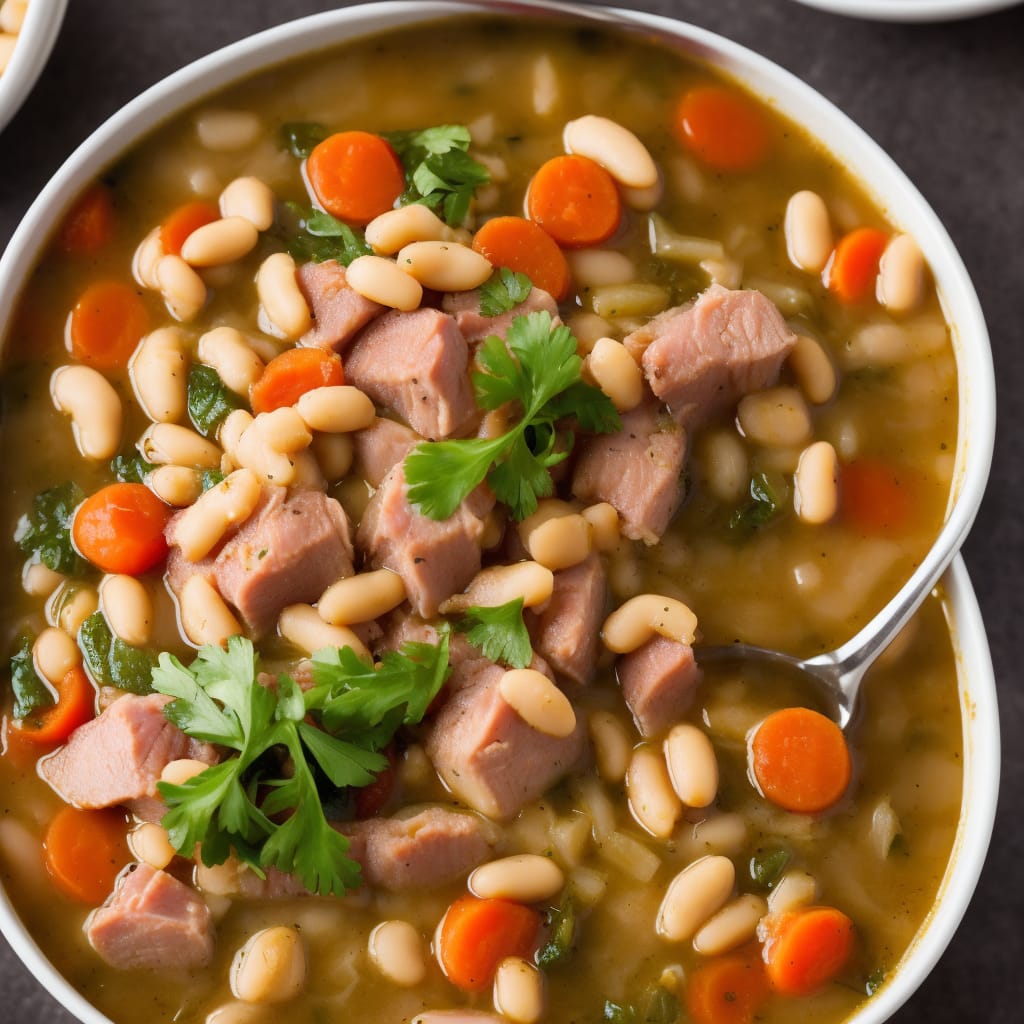 Basic Ham and Bean Soup