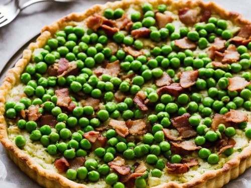 Basil, Pea & Pancetta Tart