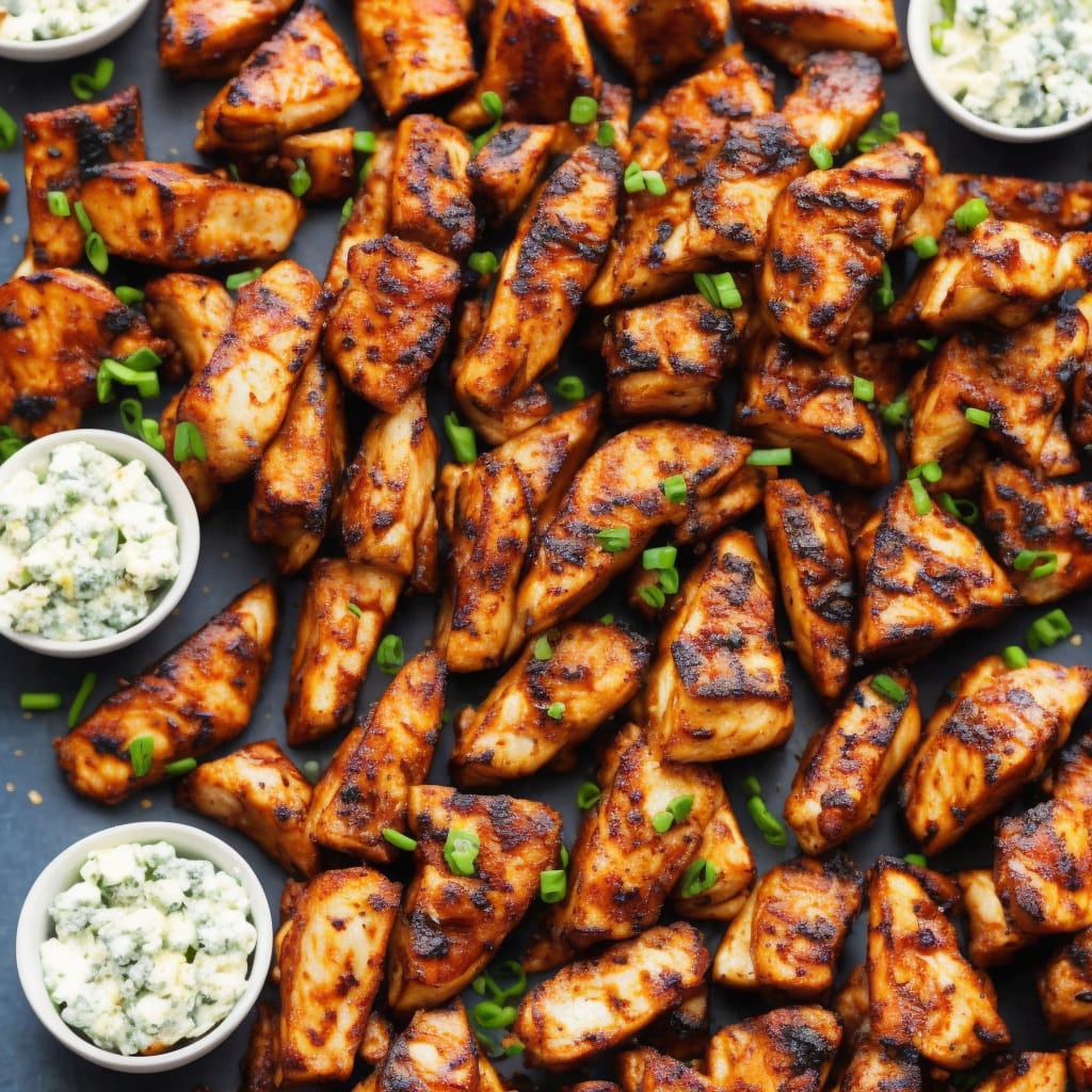 BBQ Chicken & Blue Cheese Wedges