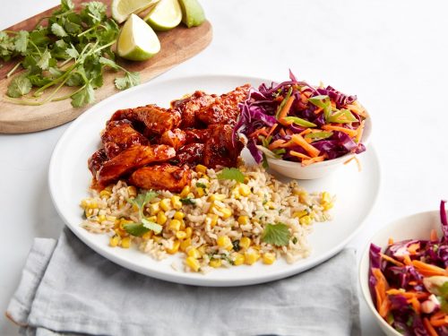 BBQ Chicken with Corn Rice