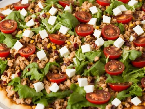 BBQ Salad Pizza