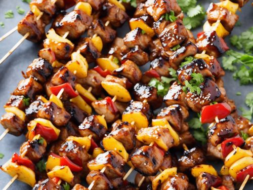 BBQ Teriyaki Pork Kabobs