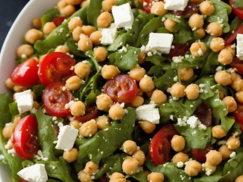 Bean, Chickpea & Feta Salad