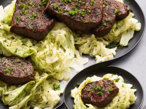 Beef Fillet, Marmite Mash & Roasted Cabbage