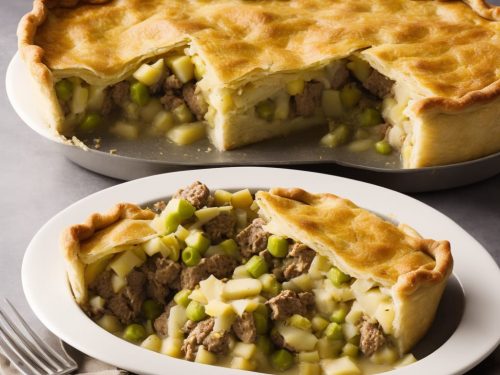 Beef, leek & swede Cumberland pie