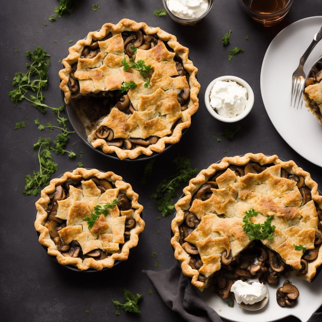 Beef, Mushroom, and Guinness Pie