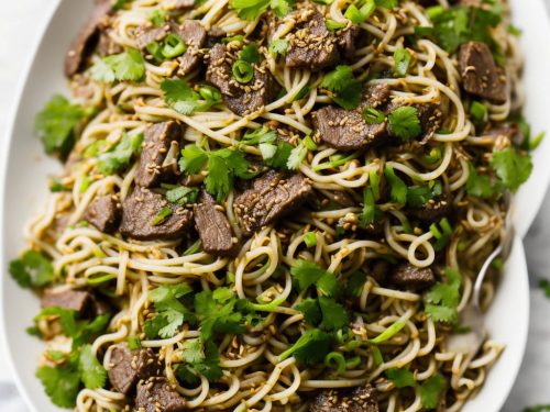 Beef Noodle Salad with Stem Ginger Dressing