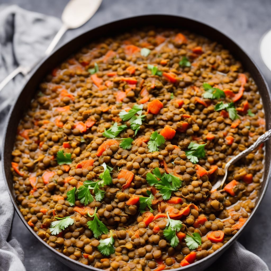 Beer-Braised Lentils