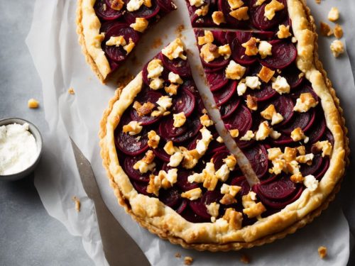 Beet & Caramelised Onion Tart