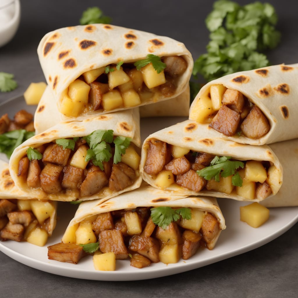 Belly Pork & Pineapple Burritos