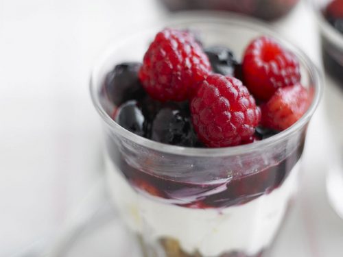 Berry Cheesecake in a Glass