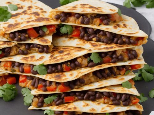 Black Bean & Prawn Quesadillas