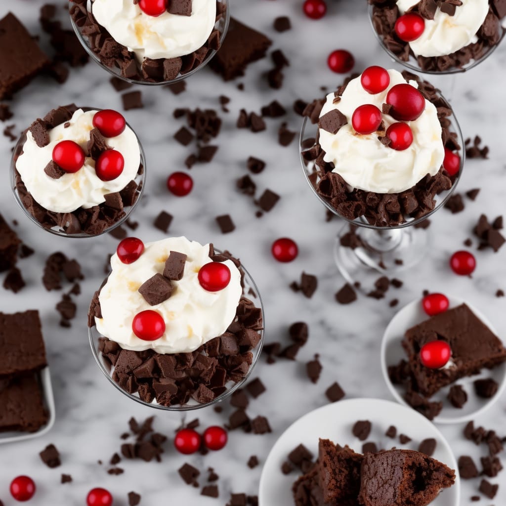 Black Forest Sundaes with Brownies