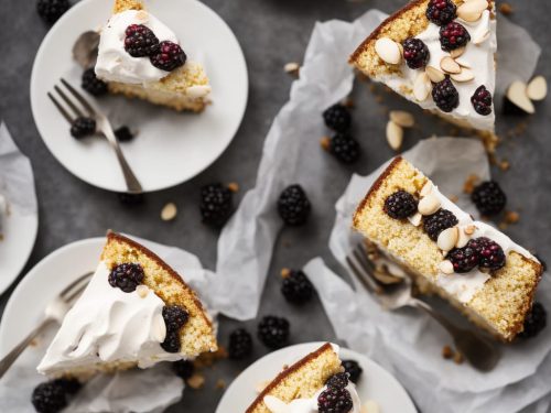 Blackberry & Almond Meringue Cake