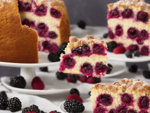 Blackberry & Apple Frozen Yogurt Cake