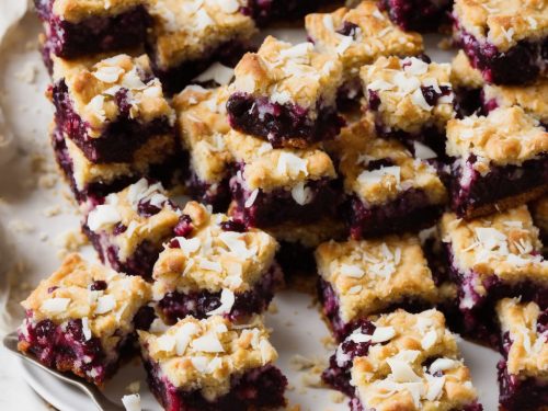 Blackberry & Coconut Squares