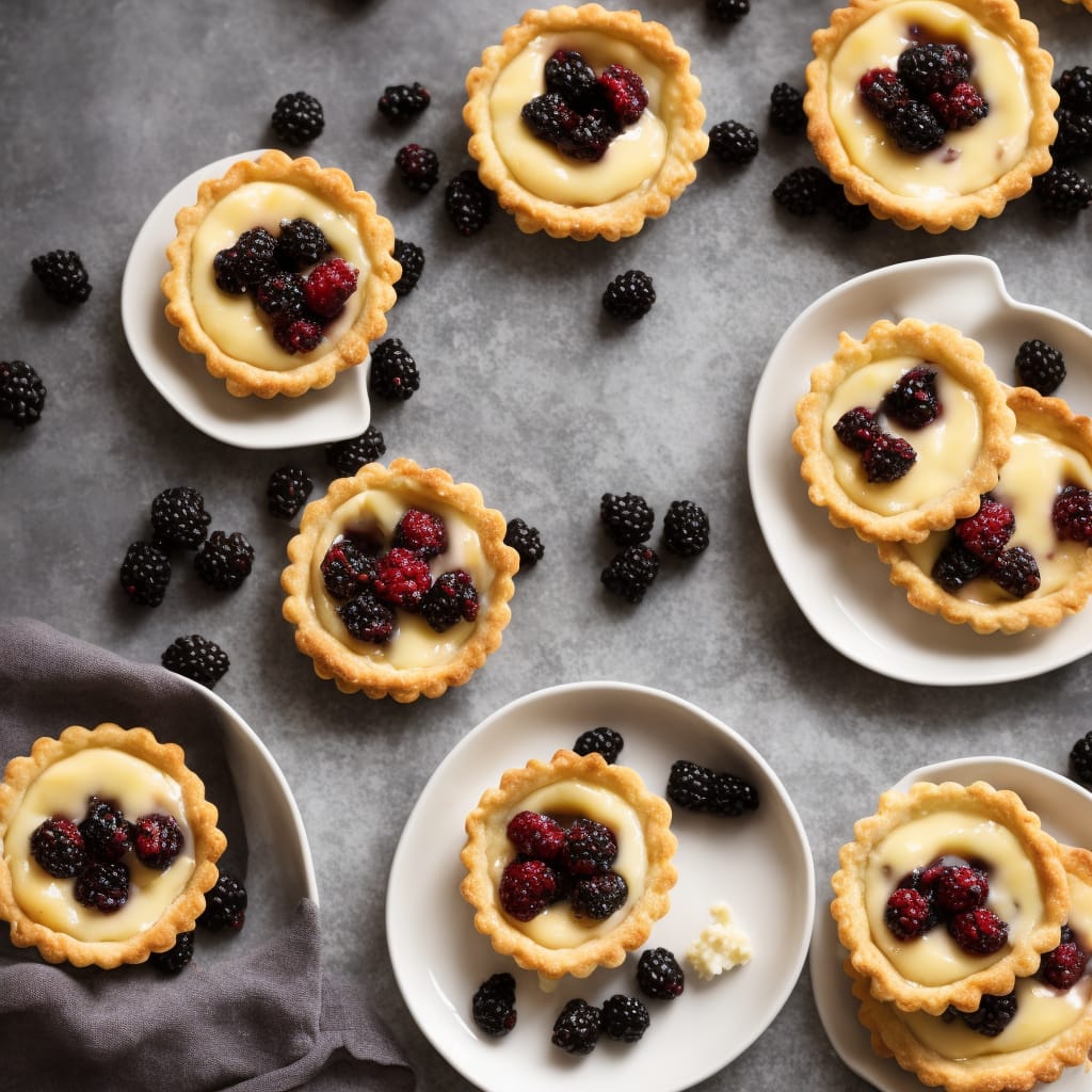 Blackberry Custard Tarts