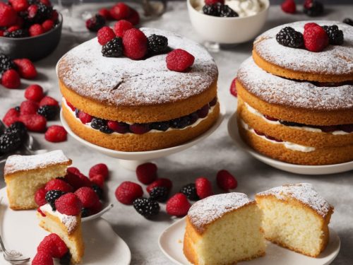 Blackberry Victoria Sponge