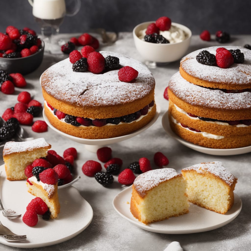 Blackberry Victoria Sponge