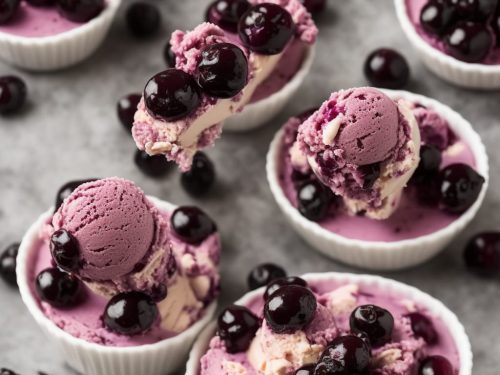 Blackcurrant Cheesecake Ice Cream