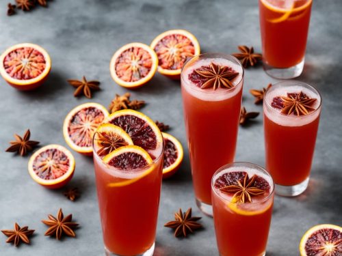 Blood Orange & Star Anise Fizz