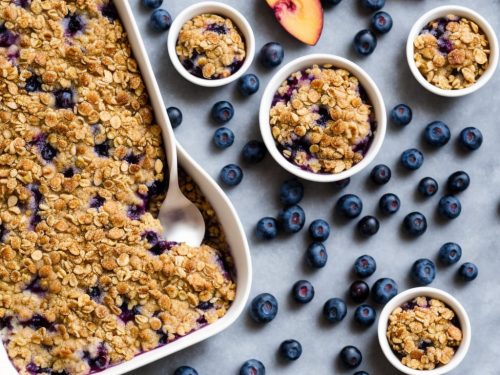 Blueberry and Peach Crisp