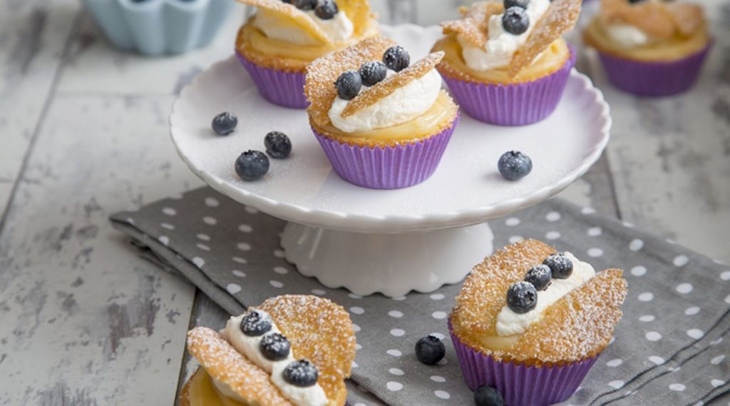 Blueberry Butterfly Cakes