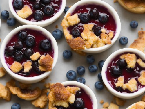 Blueberry Cheesecake Brûlée Pots