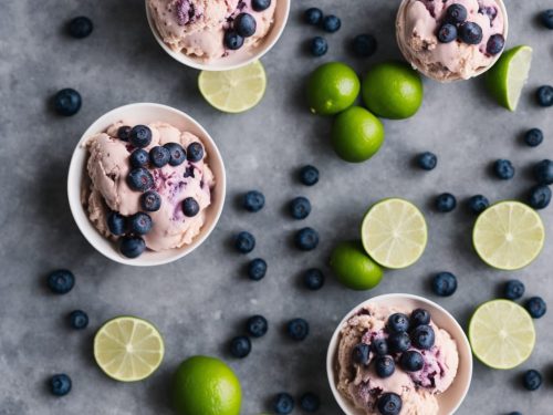 Blueberry, Coconut & Lime Ice Cream