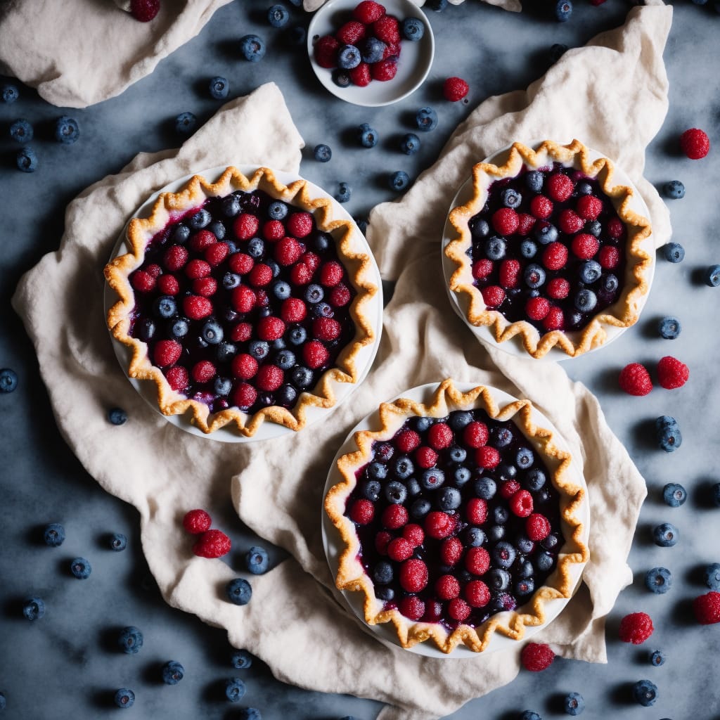 Blueberry Pie with Frozen Berries