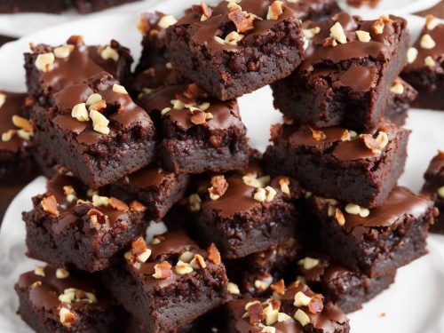 Bourbon, Black Cherry & Bacon Brownies