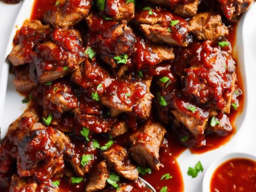 Braised & barbecued pork shoulder with cider ketchup recipe