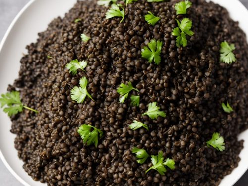 Braised Black Lentils