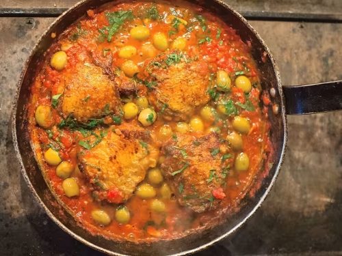 Braised Chicken with Olives and Tomatoes