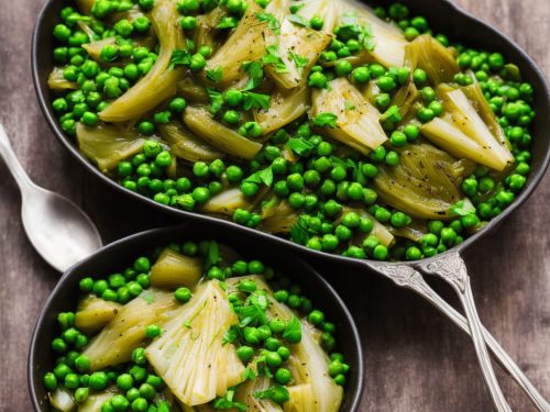 Braised Leeks & Peas