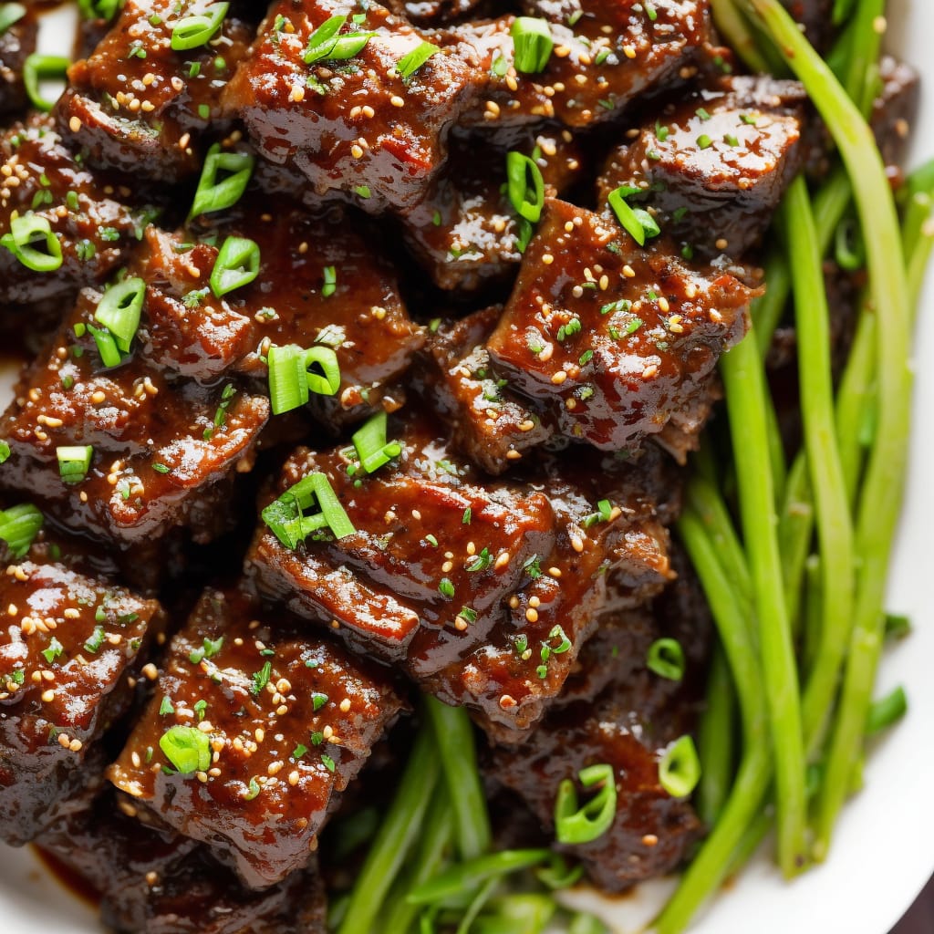 Braised Short Ribs with Spring Onion & Coriander