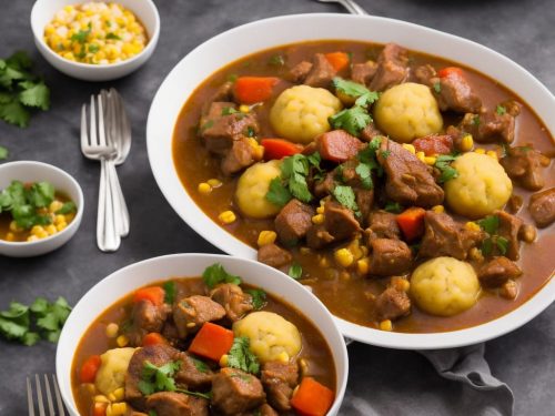 Brazilian Pork Stew with Corn Dumplings