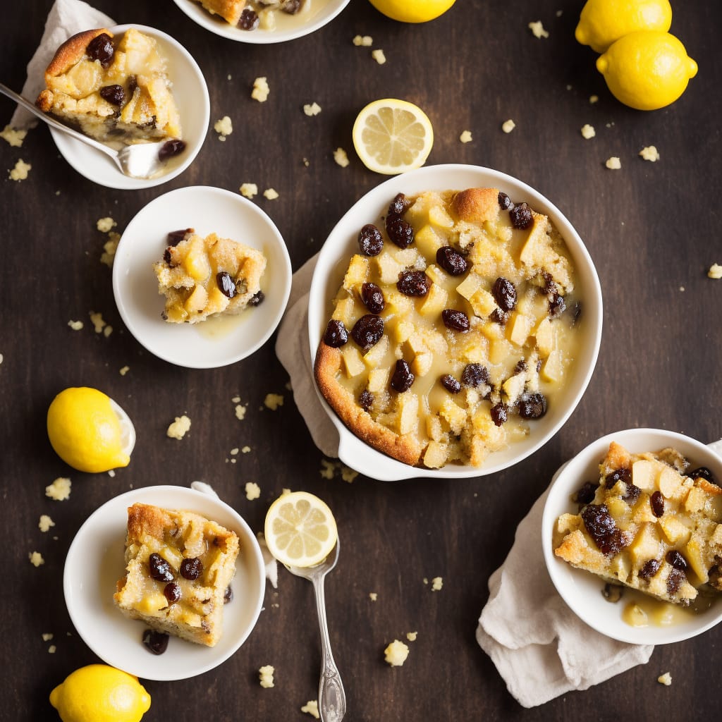 Bread Pudding with Lemon Sauce