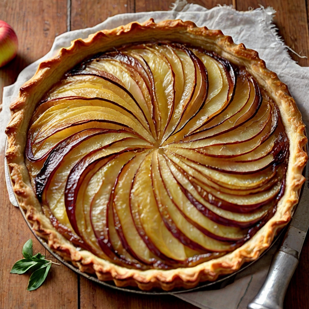 Brie, Apple & Onion Tart