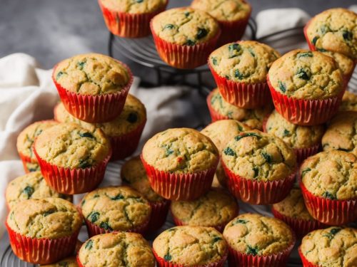 Brie, Courgette & Red Pepper Muffins