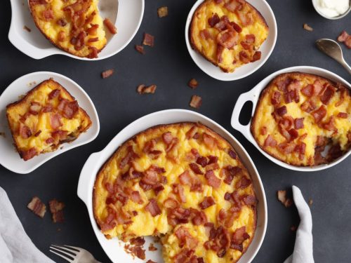 Brioche Breakfast Bake with Crispy Bacon