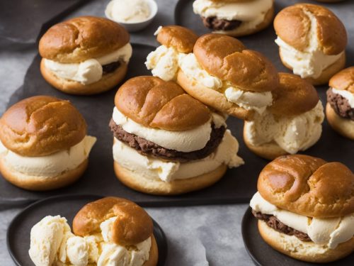 Brioche Bun Ice Cream Sandwich