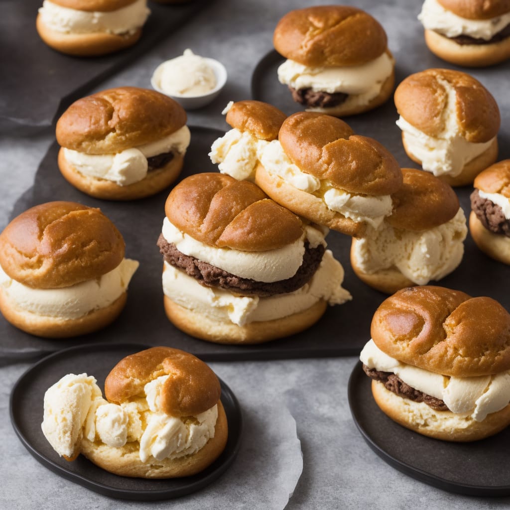 Brioche Bun Ice Cream Sandwich