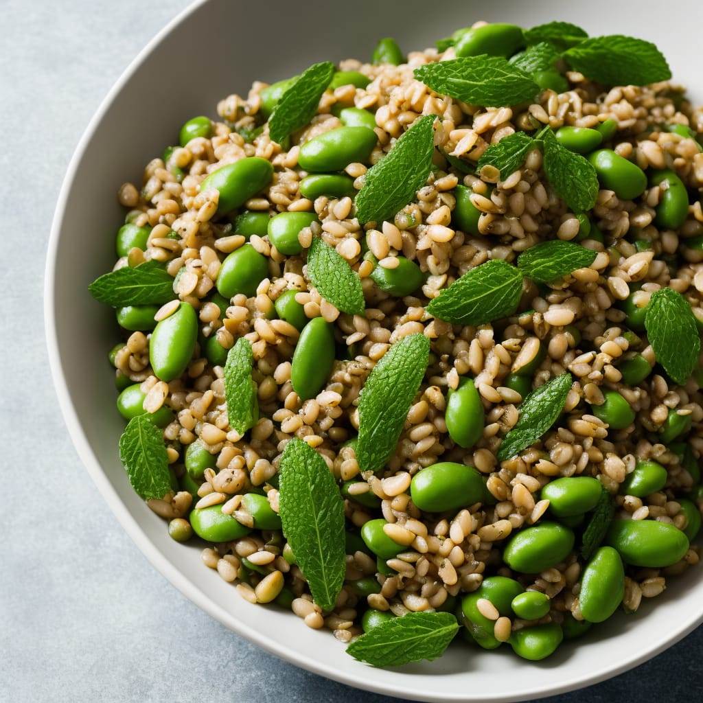 Broad Bean, Barley & Mint Salad