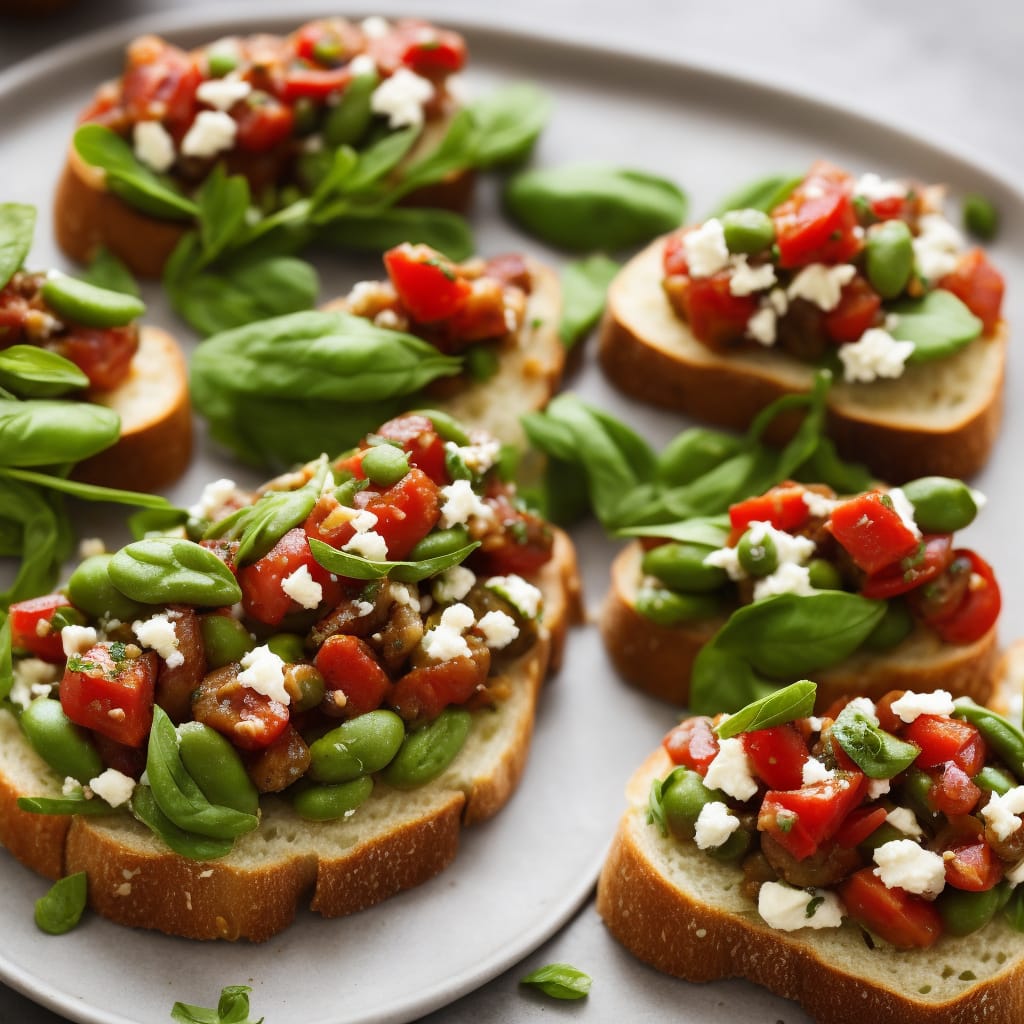 Broad Bean Bruschetta