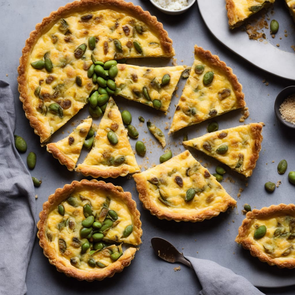 Broad Bean & Lancashire Cheese Tart