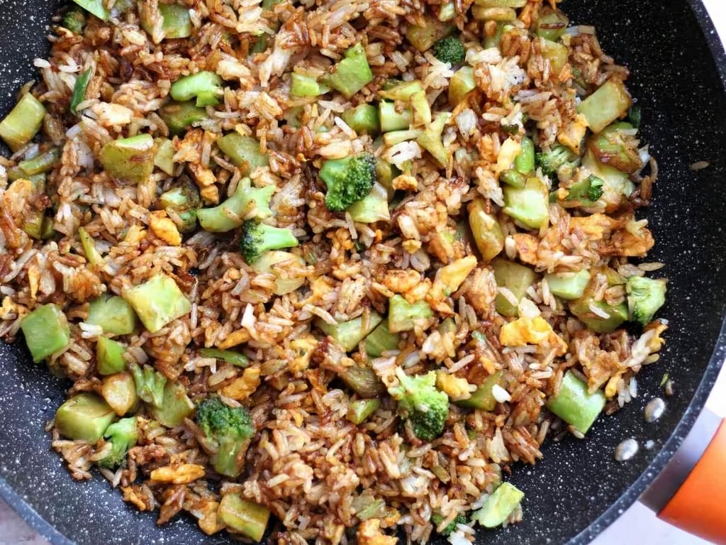 Broccoli and Rice Stir Fry