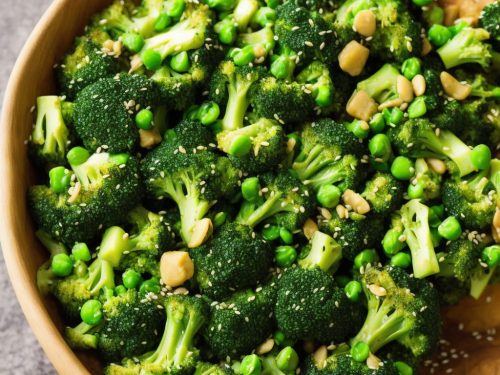 Broccoli & Peas with Sesame Seeds, Soy & Honey